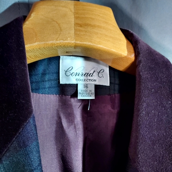 Mad Men Office/Sport Blazer Conrad C Collection VTG 90's sz 16 - Picture 2 of 5